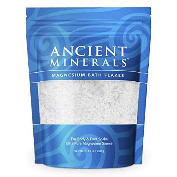 Ancient Minerals Magnesium Bath Flakes of Pure Genuine Zechstein Chloride - Resealable Magnesium Supplement Bag That Will Outperform Leading Epsom Salts (26.4 Ounce) 4