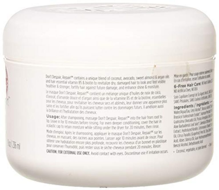 Briogeo Don’t Despair, Repair Deep Conditioning Hair Mask for Dry, Damaged or Color Treated Hair | Repairs Straight, Wavy and Curly Hair | Vegan, Phalate & Paraben-Free | 8 Ounces 3