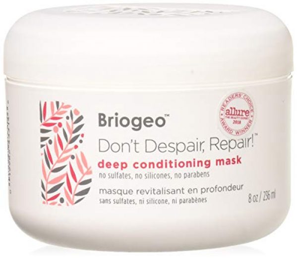 Briogeo Don't Despair Repair Hair Mask, Deep Conditioner for Dry Damaged or Color Treated Hair, 8 oz 1