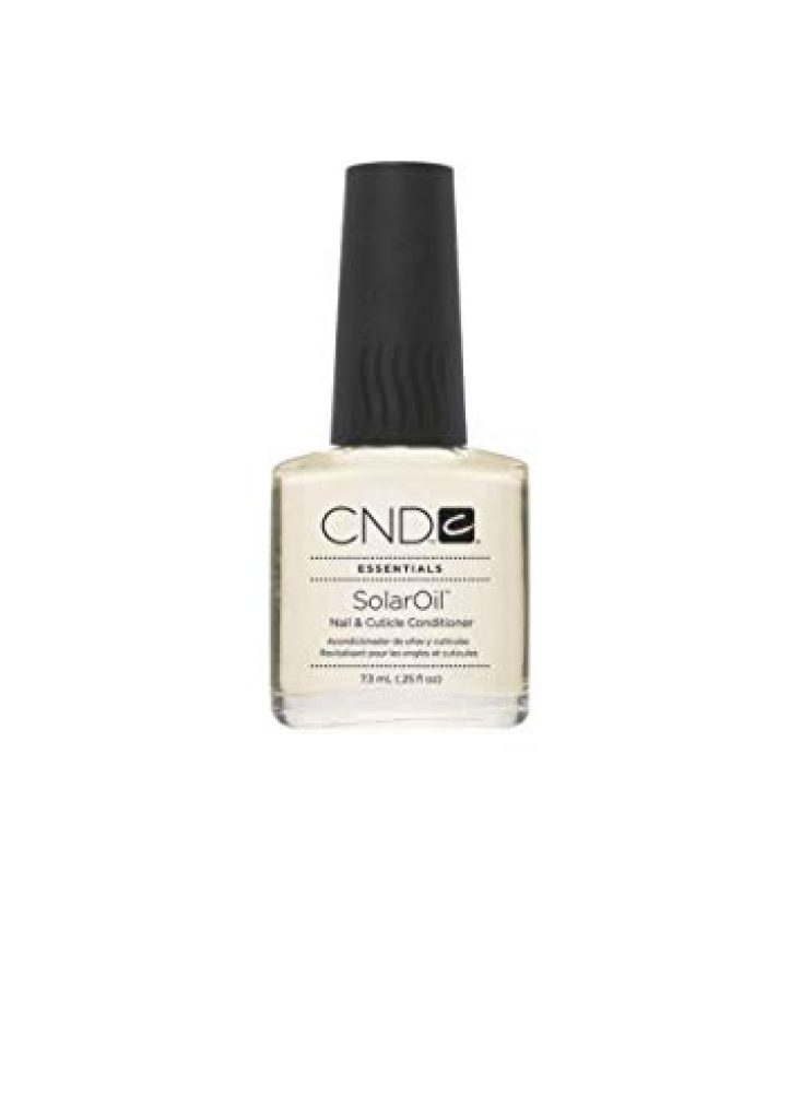 CND SolarOil Cuticle Oil, Natural Blend Of Jojoba, Vitamin E, Rice Bran and Sweet Almond Oils, Moisturizes and Conditions Skin, Pack Of 1, 0.25 oz. 1