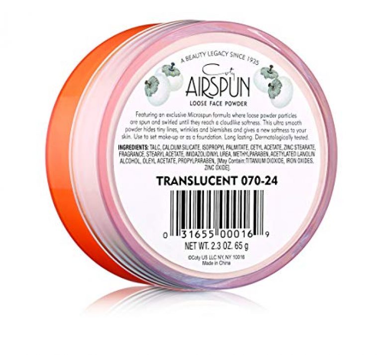 Airspun Coty Loose Face Powder, Translucent, Pack of 1 3