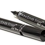 The Flick Stick Winged Eyeliner Stamp, 2 x Black Liquid Eyeliner Pens, Easy Cat Eye Stencil Makeup Tool, SmudgeProof & Waterpoof Eye Liner, Vamp Wing, Wingliner (10mm Classic, Midnight Black) 9