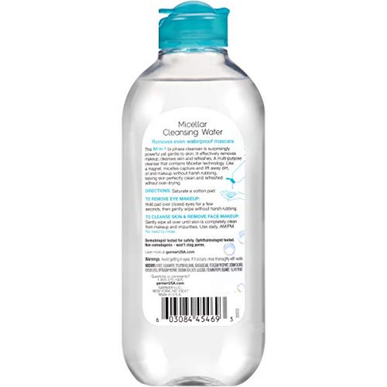 Garnier SkinActive Micellar Water For Waterproof Makeup, Facial Cleanser & Makeup Remover, 13.5 Fl Oz (400mL), 1 Count (Packaging May Vary) 2