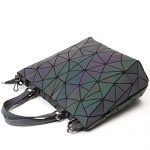 Geometric Luminous Purses and Handbags Holographic Purse Lumikay Bag Reflective Leather Irredescent Tote NO.1 10