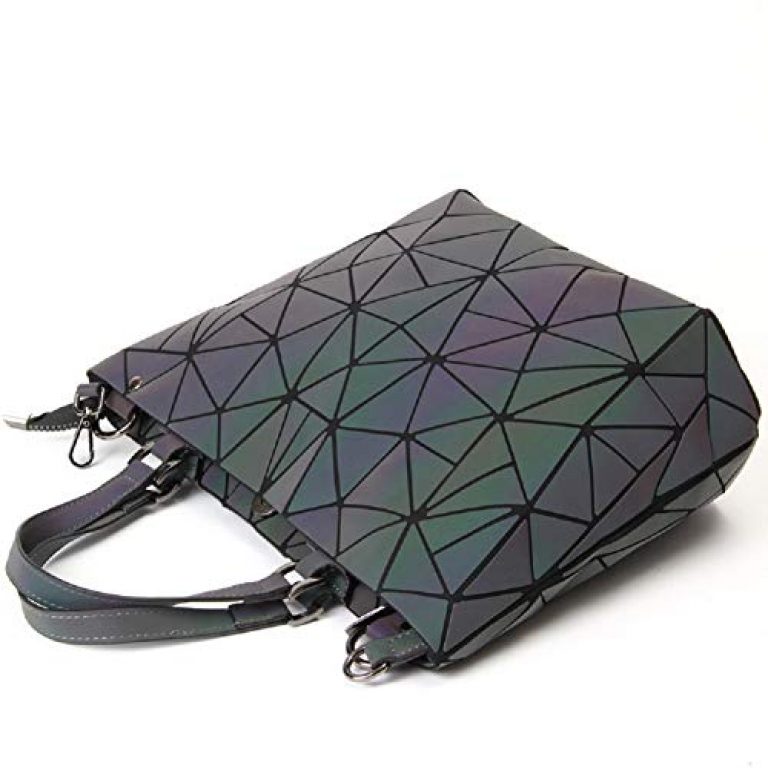Geometric Luminous Purses and Handbags Holographic Purse Lumikay Bag Reflective Leather Irredescent Tote NO.1 3