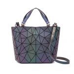 Geometric Luminous Purses and Handbags Holographic Purse Lumikay Bag Reflective Leather Irredescent Tote NO.1 12