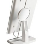Jerdon 8-Inch by 11-Inch Lighted Vanity Mirror - Rectangular Tabletop Mirror in White with 10X Magnification Spot Mirror - Model JS811W 9