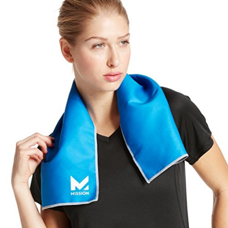 Mission HydroActive On-The-Go Small Cooling Towel, Mission Blue, 8" x 30" 3
