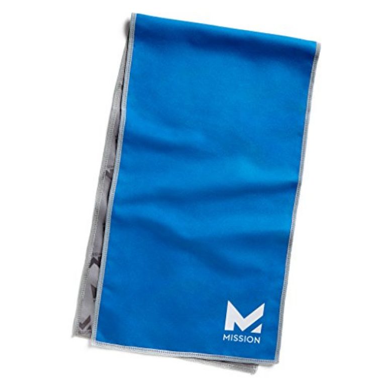 Mission HydroActive On-The-Go Small Cooling Towel, Mission Blue, 8" x 30" 1
