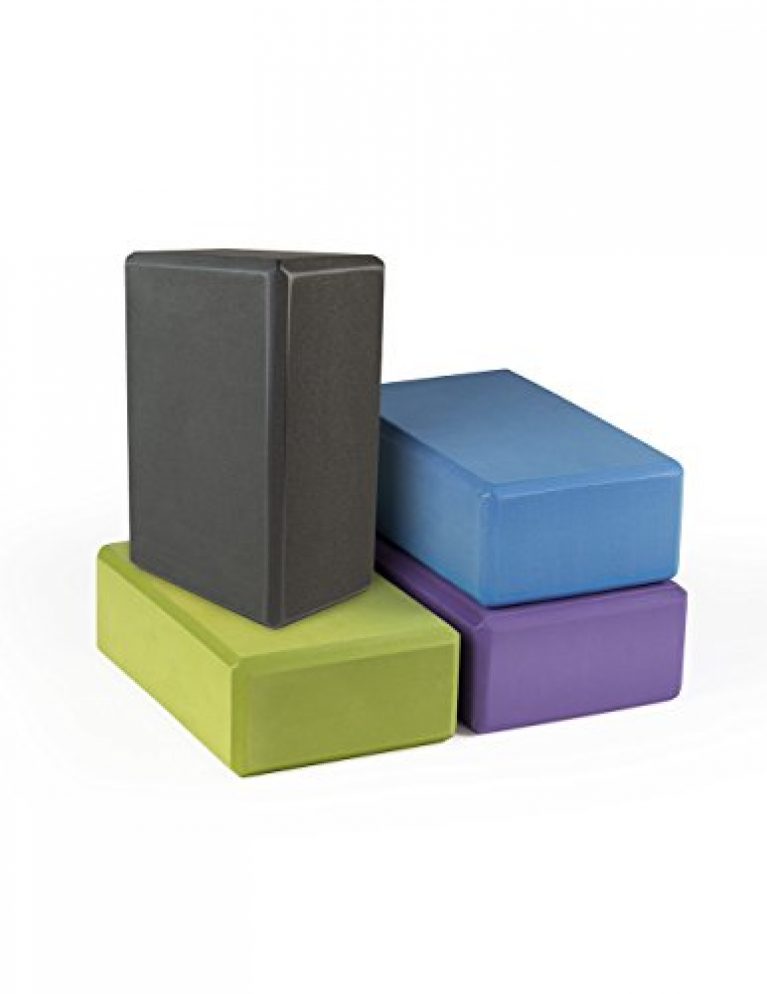 2 Pack 9 inches x 6 inches x 4 inches Black Yoga Blocks - Saver Pack 4