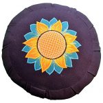 YogaAccessories Round Cotton Zafu Meditation Cushion Pillow 18