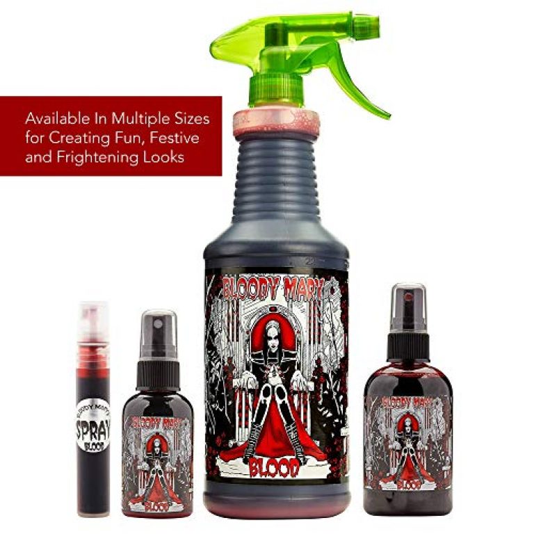 Fake Blood Makeup Spray - For Theater and Costume or Halloween Zombie, Vampire and Monster Dress Up - By Bloody Mary 6