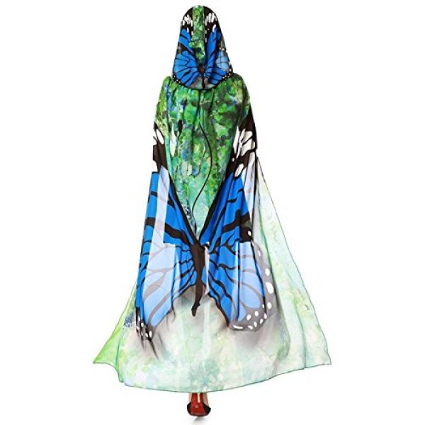 Halloween/Party Butterfly Wings Costumes for Women,Soft Fabric Butterfly Shawl Fairy Ladies Nymph Pixie Festival Rave Dress 11