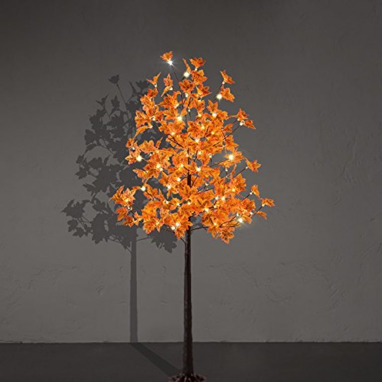 LIGHTSHARE Lighted Maple Tree Fall Deco 3