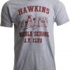 Hawkins Middle School A.V. Club | Vintage Style 80s Costume AV Hawkin T-shirt-(Adult,S), Grey 36