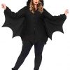 Leg Avenue Women's Cozy Bat adult sized costumes, Black, Large US 12