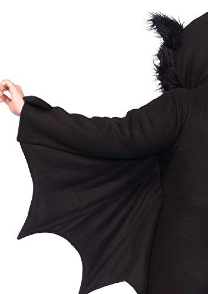 Leg Avenue Women's Cozy Bat adult sized costumes, Black, Large US 5