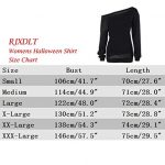 RJXDLT Women's Halloween Shirt Slouchy Sweatshirt Off Shoulder Pumpkin Pullover Top 14
