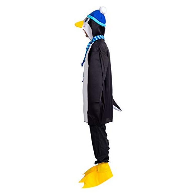 Spooktacular Creations Penguin Cute Lightweight Halloween Costume for Adult Women and Men with Cute Scarfs and Shoe Covers 3