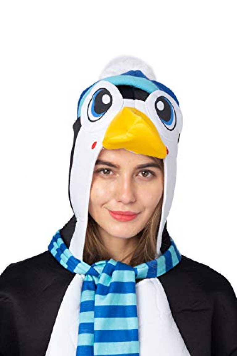 Spooktacular Creations Penguin Cute Lightweight Halloween Costume for Adult Women and Men with Cute Scarfs and Shoe Covers 5