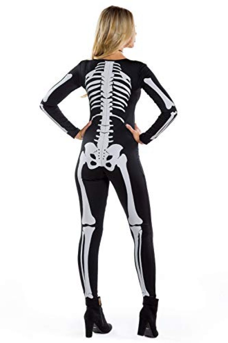 Tipsy Elves Form Fitting & Flattering Skeleton Bodysuits for Halloween - Women's Sexy Skeleton Costume 2
