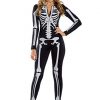 Tipsy Elves Form Fitting & Flattering Skeleton Bodysuits for Halloween - Women's Sexy Skeleton Costume 7