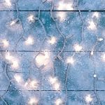 PREXTEX Christmas Lights (20 Feet, 100 Lights) - Clear White Christmas Tree Lights with White Wire - Indoor/Outdoor Waterproof String Lights - Warm White Twinkle Lights 14