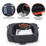 Canway Sports Gym Bag, Travel Duffel bag with Wet Pocket & Shoes Compartment for men women, 45L, Lightweight 11
