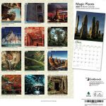 Goldistock 2020 Large Wall Calendar -"Magic Places" - 12" x 24" (Open) - Thick & Sturdy Paper - - Travel The Globe Visiting Magical Places 9