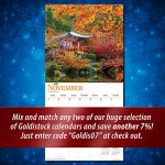Goldistock 2020 Large Wall Calendar -"Magic Places" - 12" x 24" (Open) - Thick & Sturdy Paper - - Travel The Globe Visiting Magical Places 10