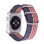 Bandmax Nylon Band Compatible with Apple Watch Rainbow Band 38MM 40MM LGBT Parade Strap Replacement Wristband Accessory New Adapter Compatible for Iwatch Series SE 7/6/5/4/3/2/1 20