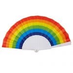 Folding Fans for Gay Pride Parades, Rainbow (9 In, 6 Pack) 8