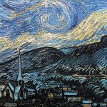 Moruska Starry Night by Vincent Van Gogh Jigsaw Puzzle 1000 Piece Puzzles for Adults 12