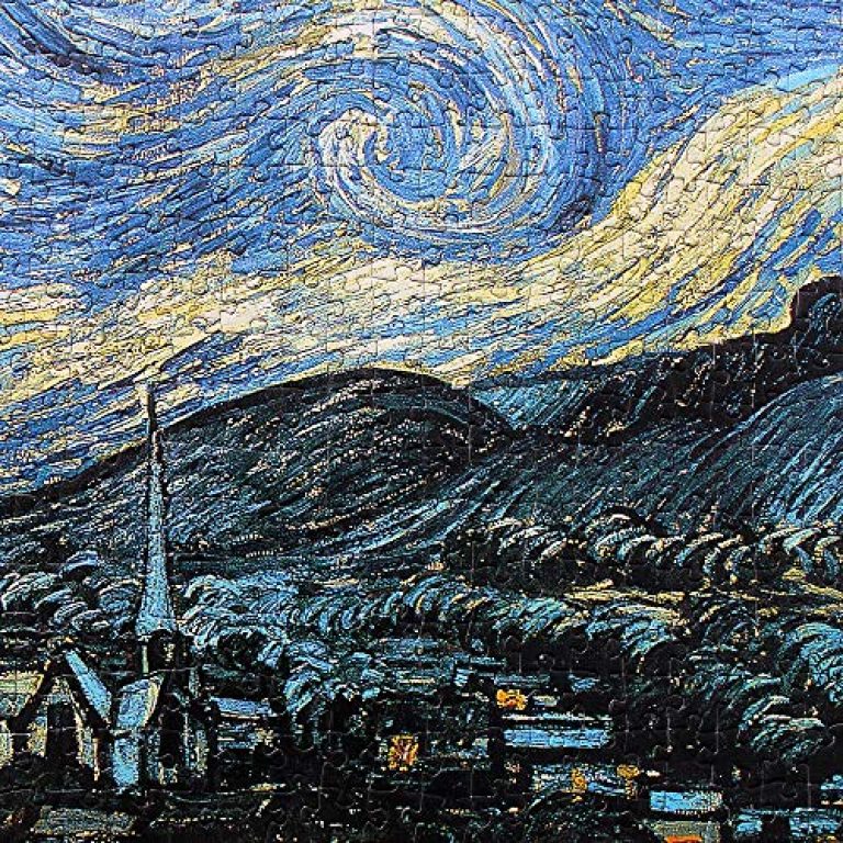 Moruska Starry Night by Vincent Van Gogh Jigsaw Puzzle 1000 Piece Puzzles for Adults 5