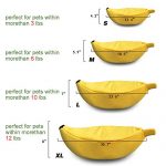 · Petgrow · Cute Banana Cat Bed House Medium Size, Christmas Pet Bed Soft Cat Cuddle Bed, Lovely Pet Supplies for Cats Kittens Rabbit Small Dogs Bed,Yellow 9