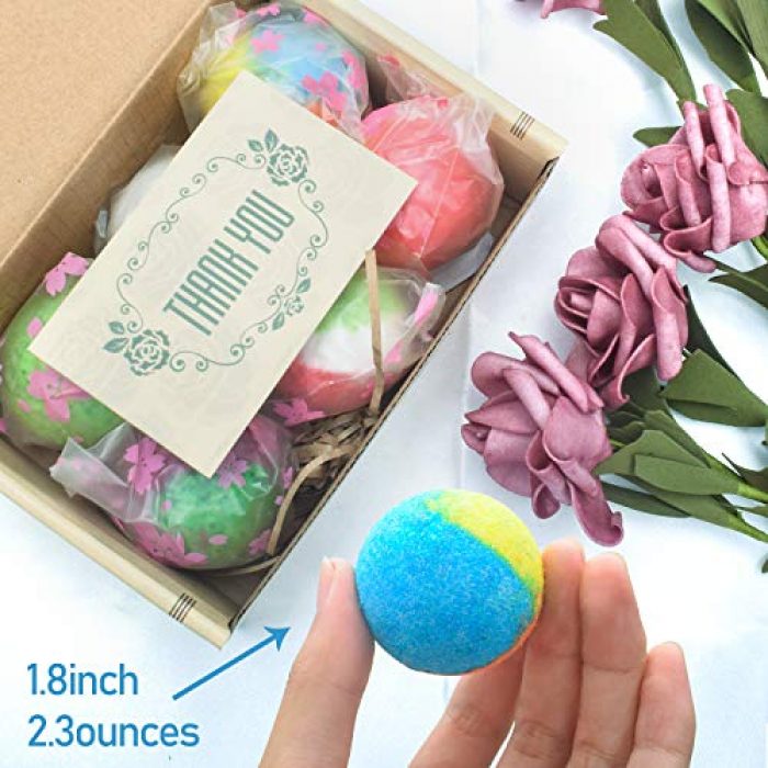 INTEYE Bath Bombs Gift Set, 24 Handmade Fizzies Rich in Essential Oil, Moisturize Dry Skin, Gifts idea for Kids, Her/Him, Wife/Girlfriend, Birthday, Christmas, Mothers Day 6