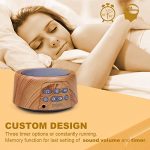Douni Sleep Sound Machine - White Noise Machine with Soothing Sounds Timer & Memory Function for Sleeping & Relaxation,Sleep Therapy for Kid, Adult, Nursery, Home,Office,Travel.Wood Grain 10