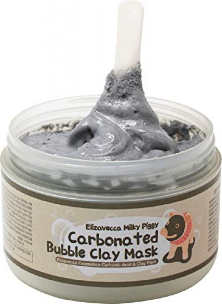 Elizavecca Milky Piggy Carbonated Bubble Clay Mask 100g/3.53 oz. - Wash off Face Wash | Bubble Skin Care | Wash off Face Dead Skin | Blackhead Remover | Deep Cleansing Face | Minuteness Bubbles Mask Pack 6
