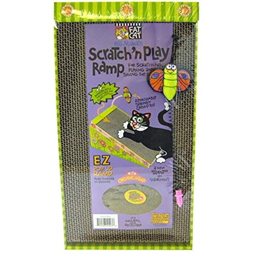 Petmate FAT CAT Big Mama's Scratch 'n Play Ramp Reversible Cardboard Toy 5