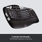 Logitech MK550 Wireless Wave Keyboard and Mouse Combo - Includes Mouse, Long Battery Life, Ergonomic Design, Black 12