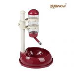 Pawow Pet Dog Cat Automatic Water Food Feeder Bowl Bottle Standing Dispenser 15