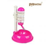 Pawow Pet Dog Cat Automatic Water Food Feeder Bowl Bottle Standing Dispenser 16