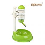 Pawow Pet Dog Cat Automatic Water Food Feeder Bowl Bottle Standing Dispenser 17