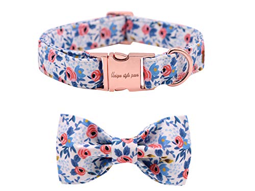 Unique style paws Christmas Dog Collar with Bow Tie Plaid Puppy Collar for Small Medium Large Dogs as Holiday Autumn Winter Gifts 19