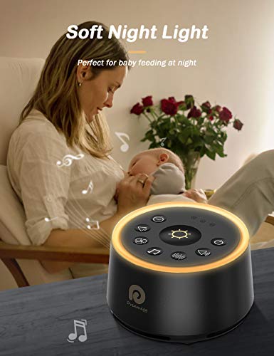 Dreamegg White Noise Machine - Sound Machine for Adult Baby Kid, Noise Machine for Sleeping with 24 Calming Sound, Ambient Nightlight, Continuous or Timer, Loud Sleep Machine for Home Nursery Office 3