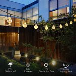 ALOVECO Solar String Lights Outdoor, 25ft 40 LED Crystal Ball Waterproof String Lights Solar Powered Fairy Lighting for Garden Home Landscape Holiday Decoration 9
