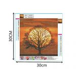 Elstey Diamond Painting Kits for Adults, DIY 5D Full Drill Diamond Canvas Embroidery Paintings by Number Kits, Perfect Art Gift for New House Home Wall Decor(Sunset Tree 11.8x11.8 inch) 10