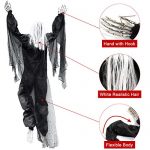 Evoio 63 Inch Life-Size Hanging Climbing Dead Zombie Monster Prop Halloween Decorations for Outdoor/Garden/Wall/House/Office/Bar/Party 11
