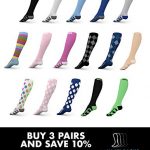 Go2Socks Compression Socks for Men Women Nurses Runners 20-30 mmHg Medical Stocking Athletic (2pPink, S) 8