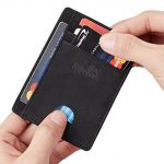 Toughergun RFID Blocking Minimalist Genuine Leather Slim Front Pocket Wallet U (Georgia Black) 10